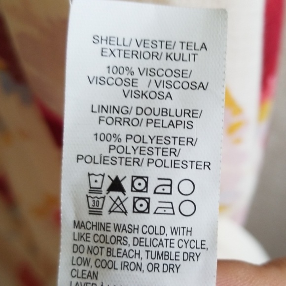 Lucky Brand Floral Drawstring Surplice Midi Dress - Picture 8 of 8